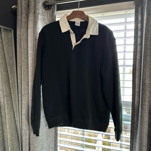 Green Zara collar sweatshirt Medium